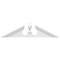 Ekena Millwork Acorn Architectural Grade PVC Pediment, 48"W x 12"H x 2-3/4"P (Pitch 6/12) PEDPS048X120ACR00 - alternate 5